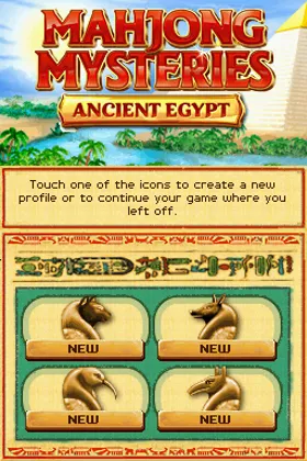 Mahjongg Mysteries - Ancient Egypt (USA) screen shot title